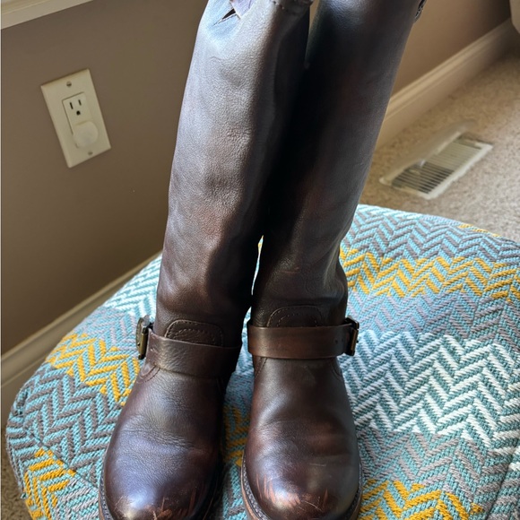 Frye Phillip tall boots size 7.5 brown - Picture 3 of 15